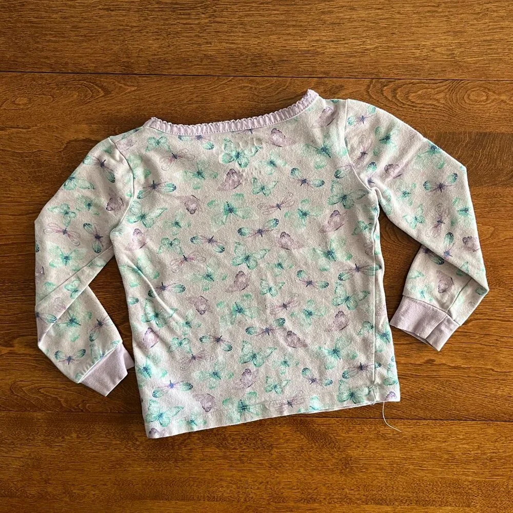 Sleep On It butterfly pajama top 3T